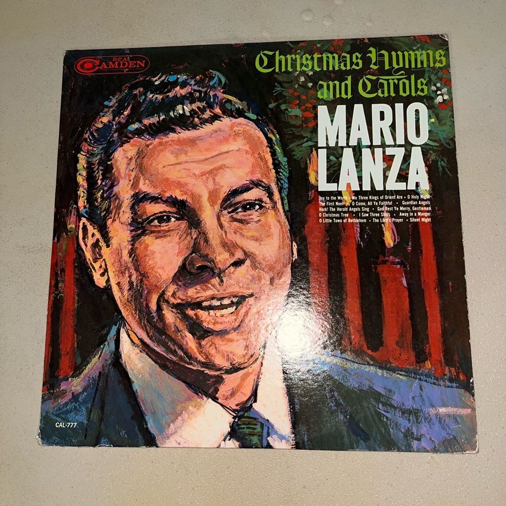 Mario Lanza Christmas Hymns & Carols Vinyl Album
